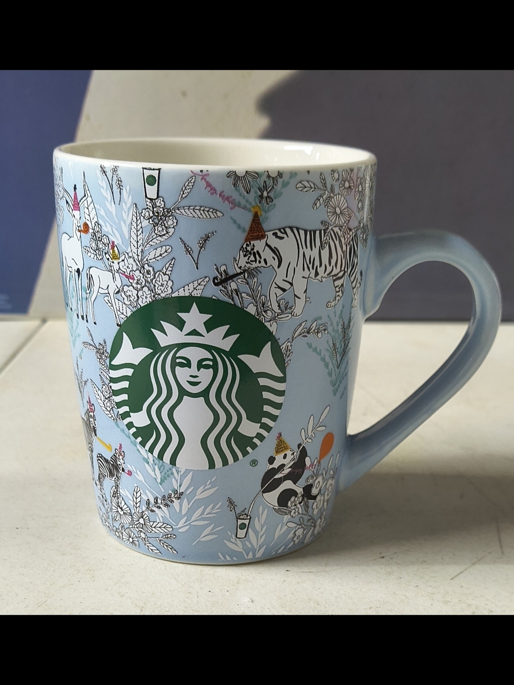 Starbucks 2020 Wild Zoo Animals Happy Birthday Coffee Mug 10 oz